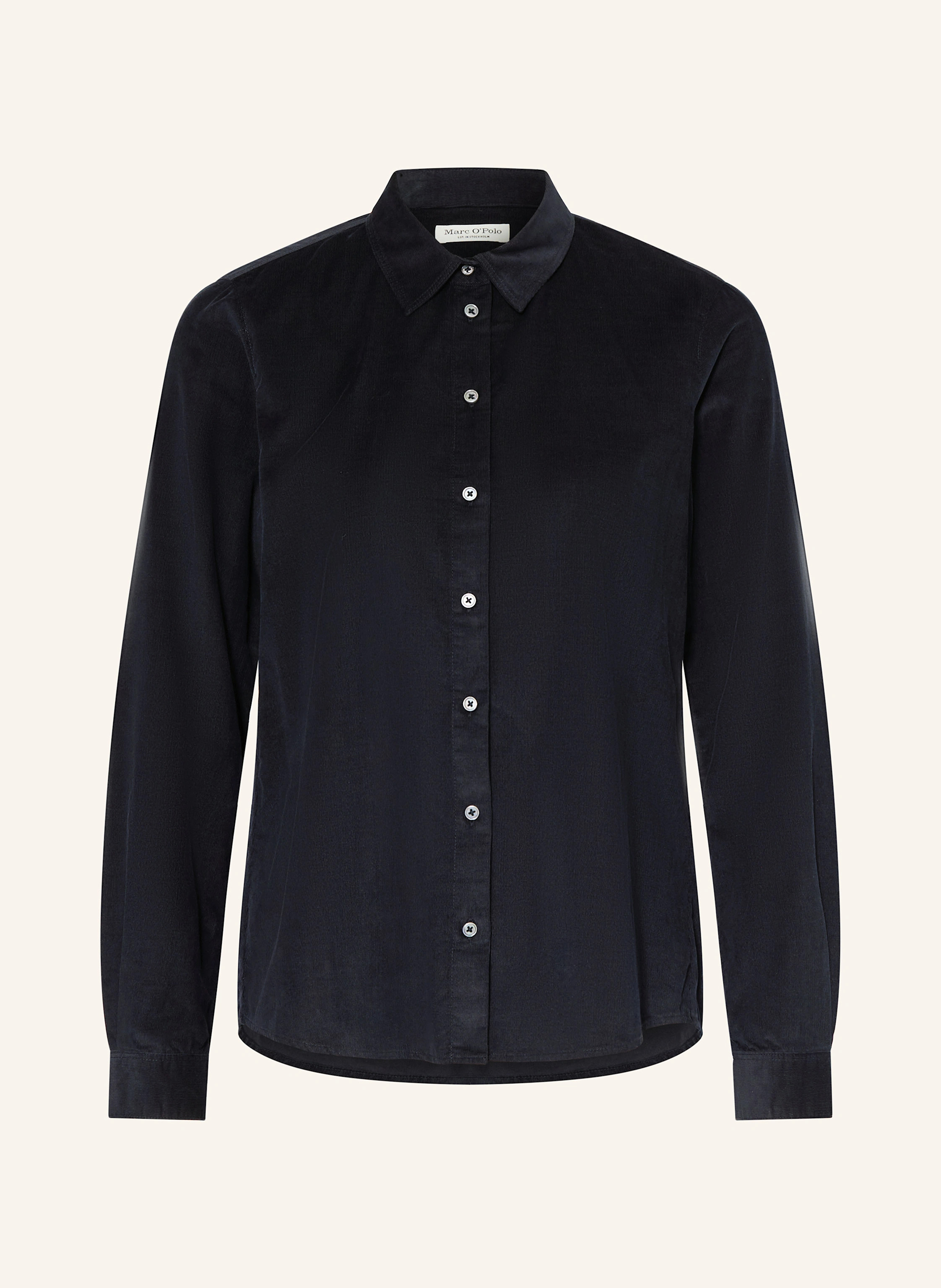 Marc O'Polo Hemdbluse aus Cord in dunkelblau | Breuninger (DACH)