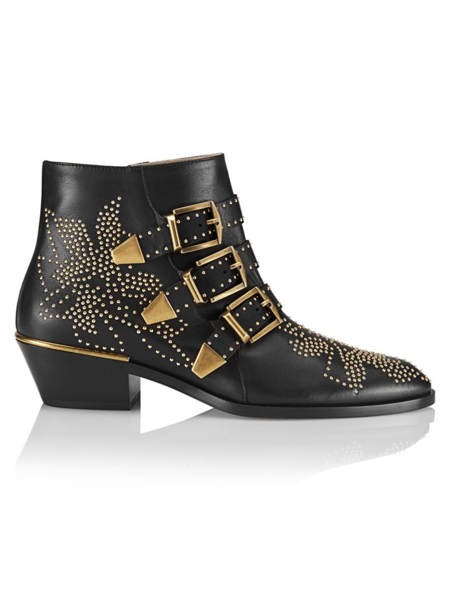 Chloé Susanna Studded Leather Ankle Boots | Saks Fifth Avenue