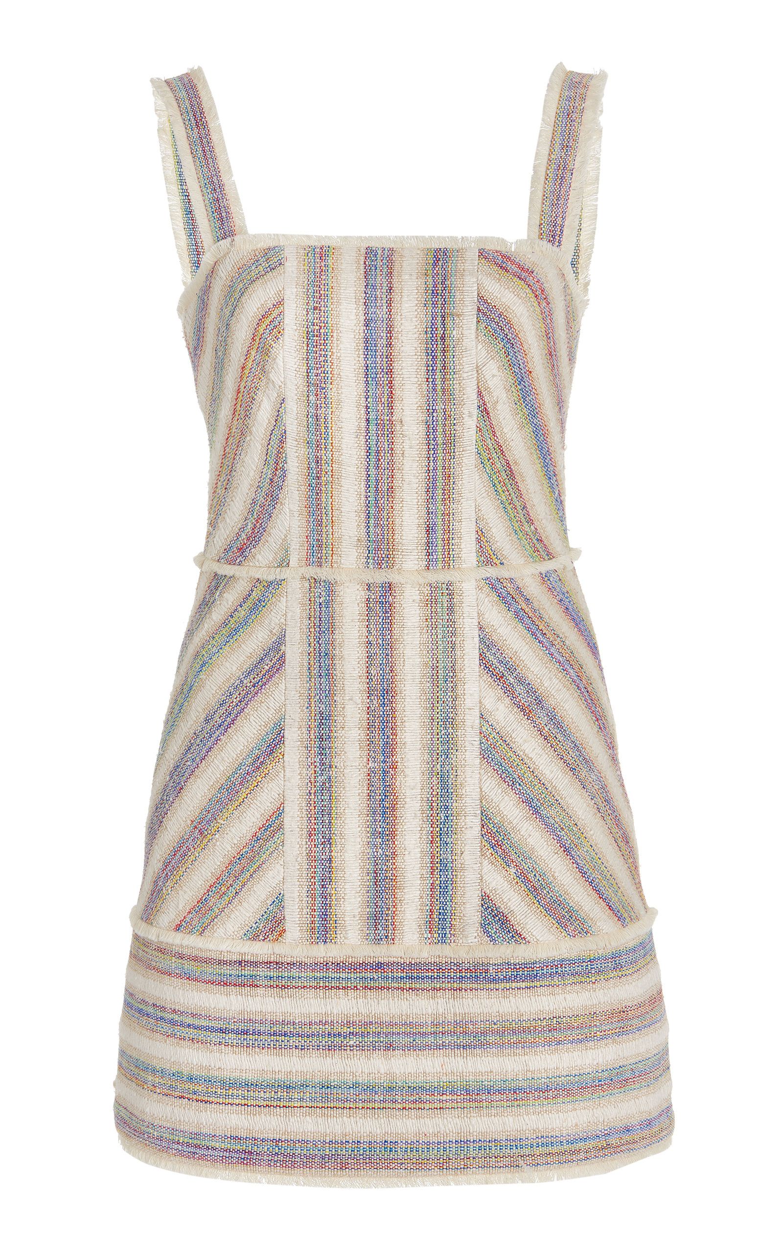 Madira Striped Slub Canvas Mini Dress | Moda Operandi (Global)