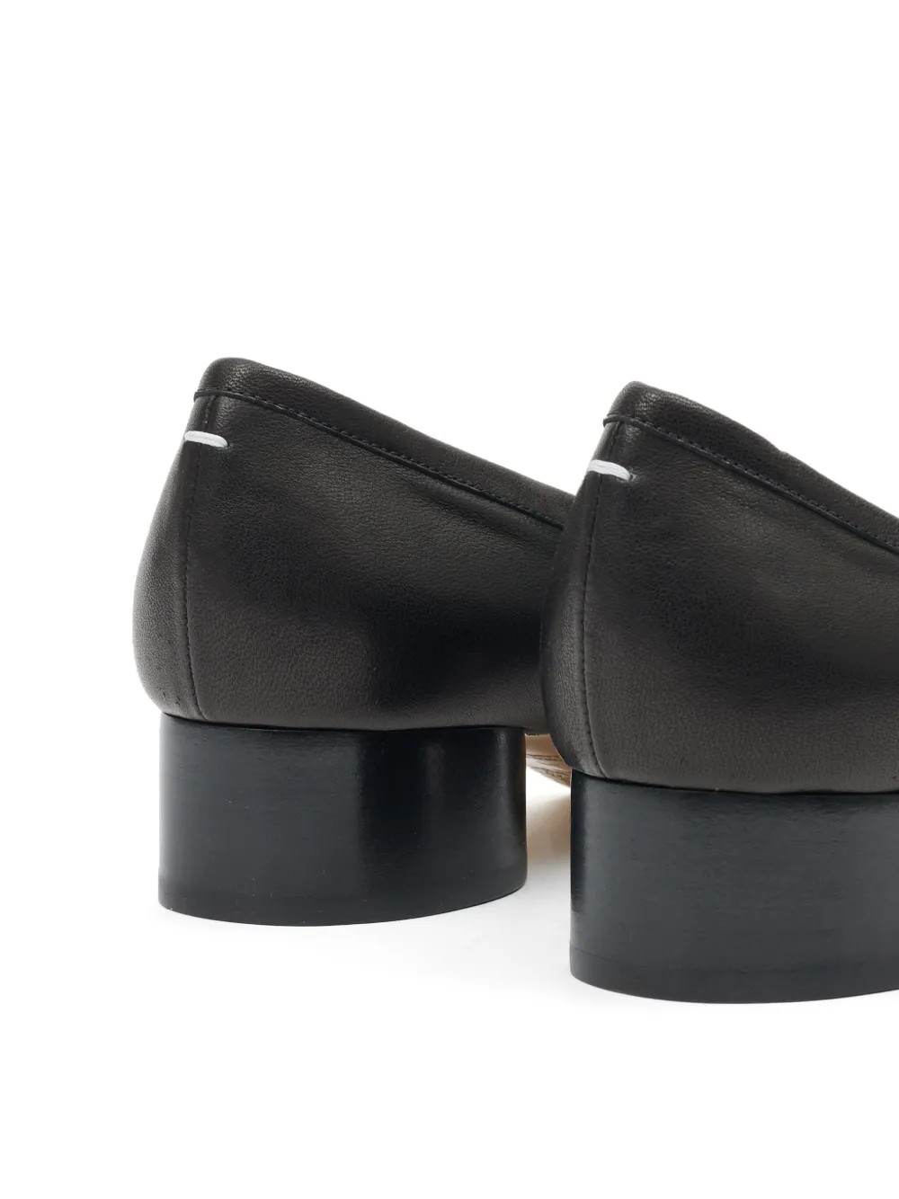 Maison Margiela Tabi 30mm Leather Ballerina Pumps - Farfetch | Farfetch Global