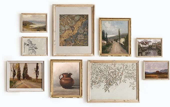 Set 9 Vintage Wall Decor French Country Gallery Wall Art - Vintage Art Wall Decor, Sketch Poster ... | Amazon (CA)