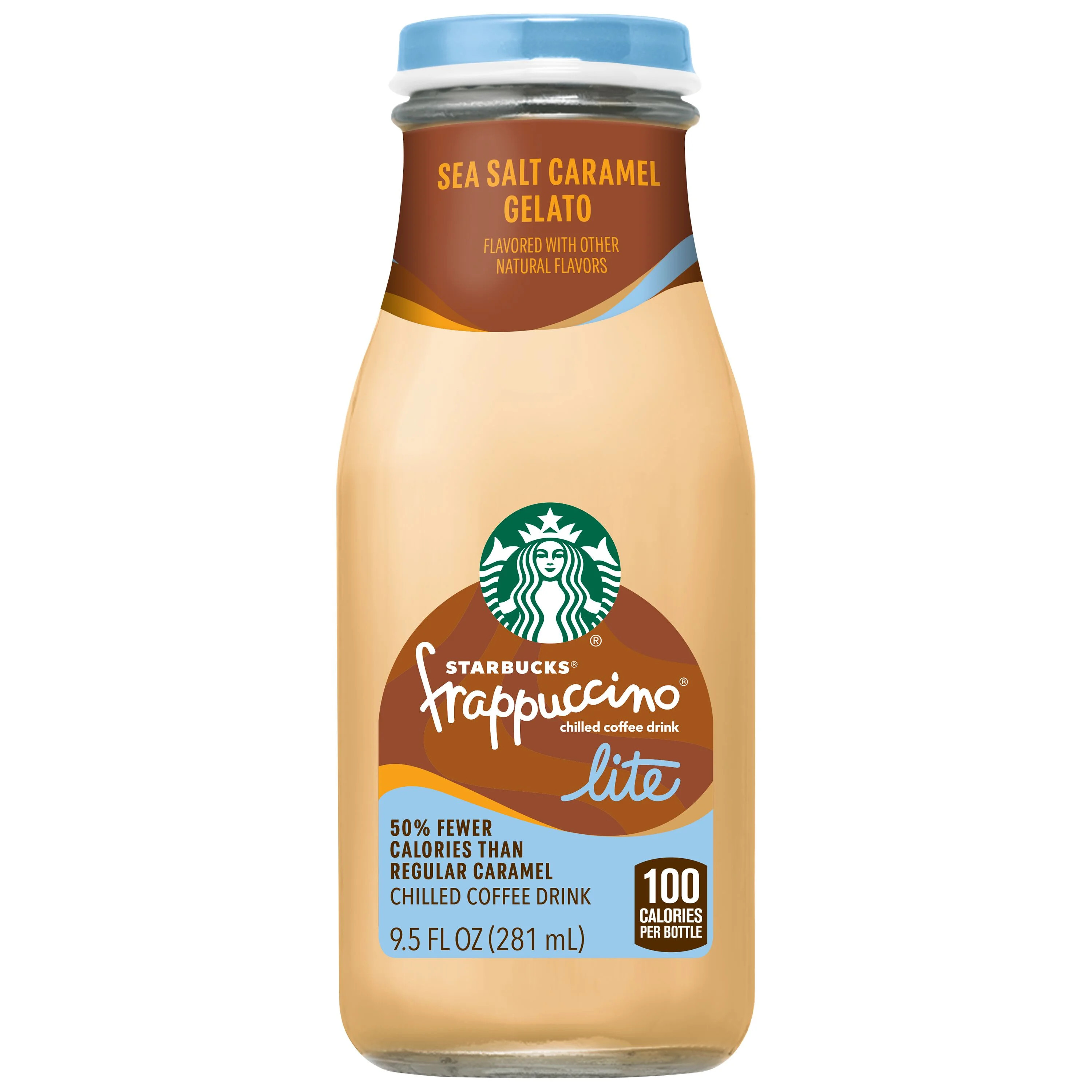 Starbucks Frappuccino Coffee Drink Lite Gelato Caramel 9.5 fl oz Bottle - Walmart.com | Walmart (US)