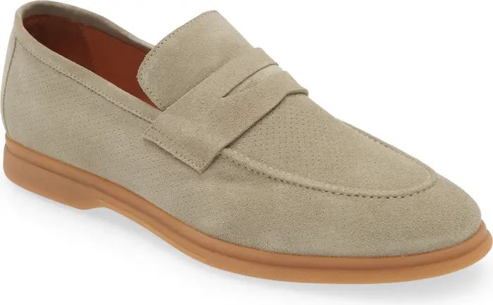 Eleventy Perforated Penny Loafer (Men) | Nordstrom | Nordstrom