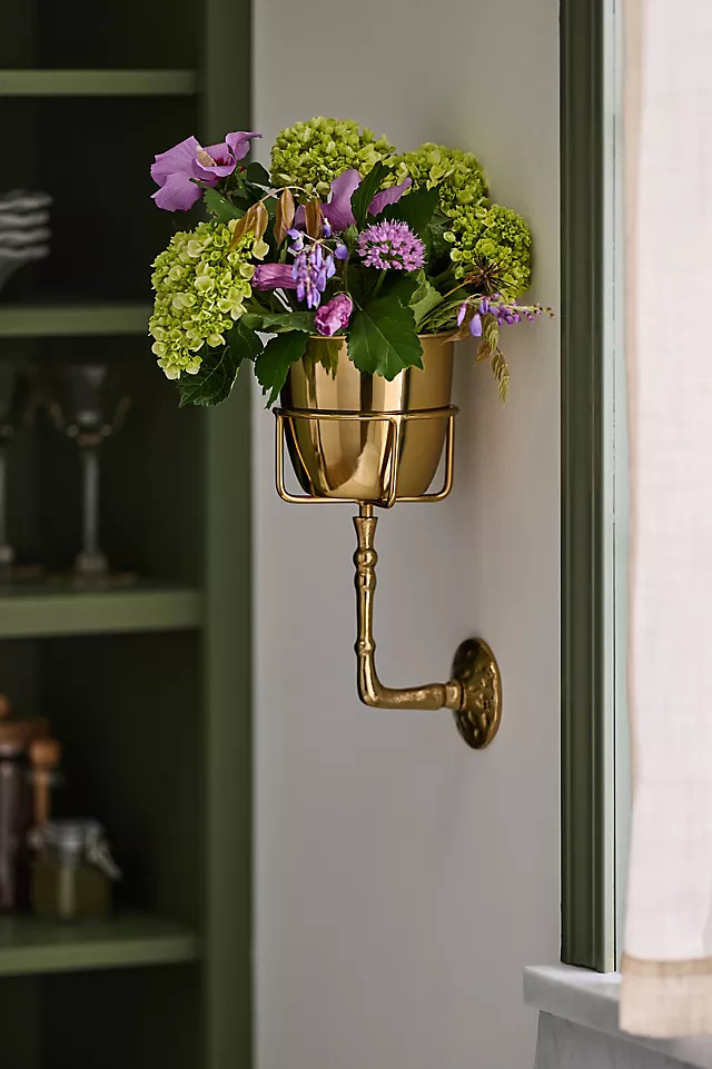 Gold Wall Pot | Anthropologie (US)