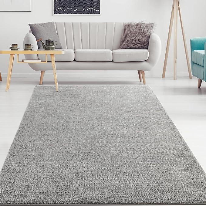 Amazon.com: Antep Rugs Palafito 5x7 Solid Shag Modern Indoor Area Rug (Gray, 5'3" x 7'6") : Home ... | Amazon (US)