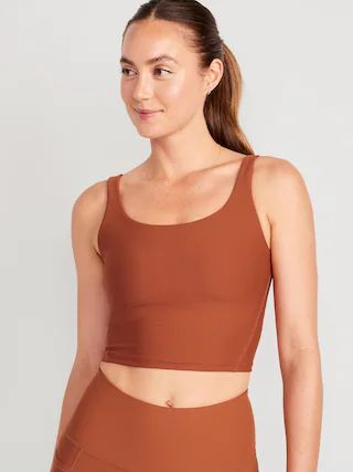 Light Support PowerSoft Longline Sports Bra for Women | Old Navy (CA)