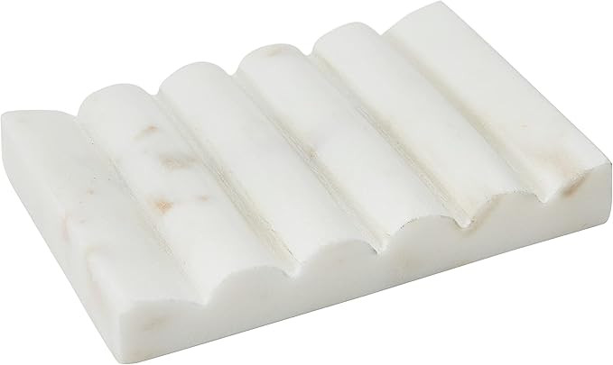 Contemporary Carved Marble Soap Dish for Bathrooms | Amazon (US)