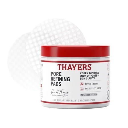 Thayers Face Care Pore Refining Pads with Witch Hazel and Salicylic Acid 60 Count, 1 Kit | Walmart (US)