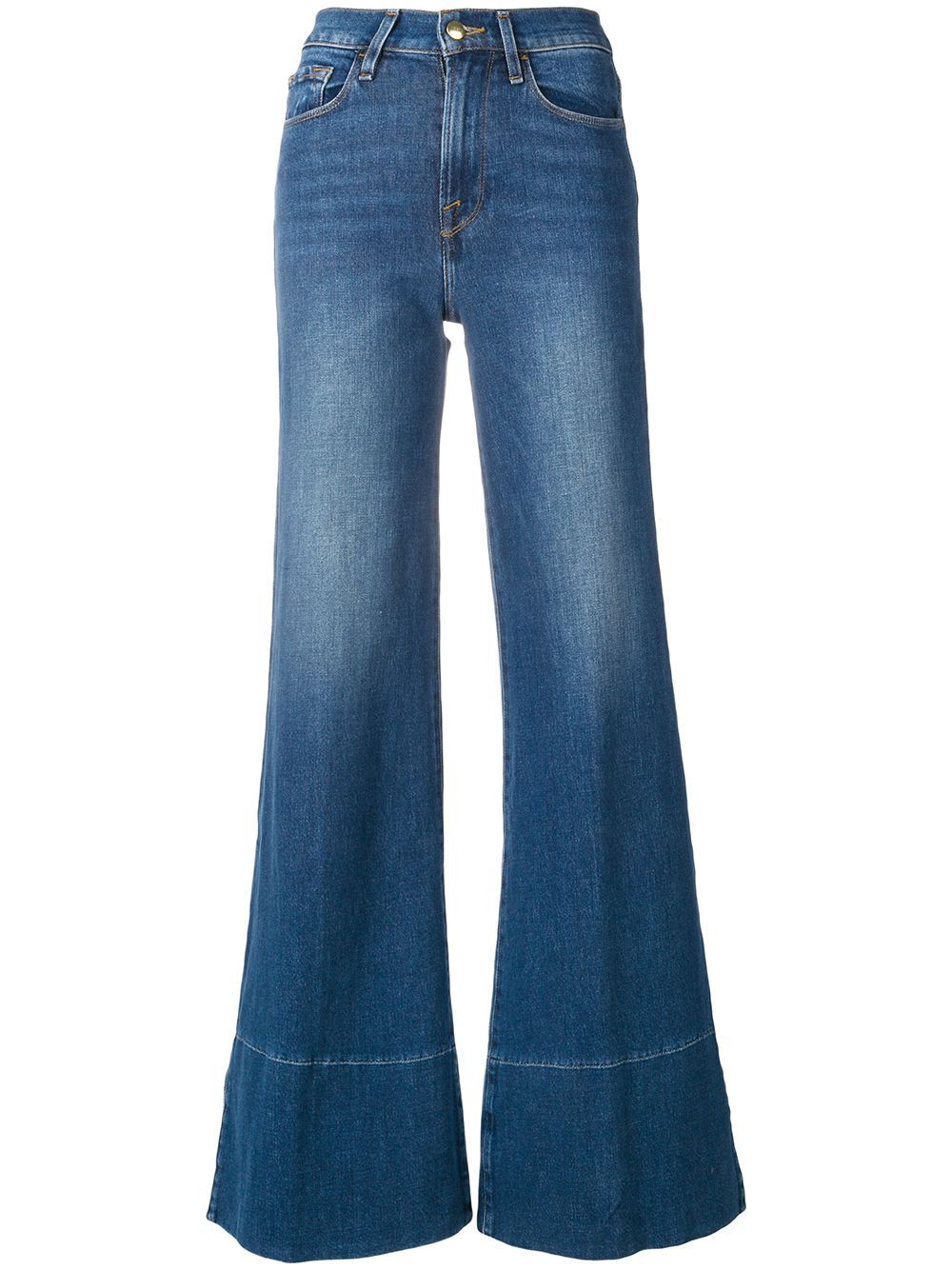 FRAME mid rise flared jeans - Blue | FarFetch Global