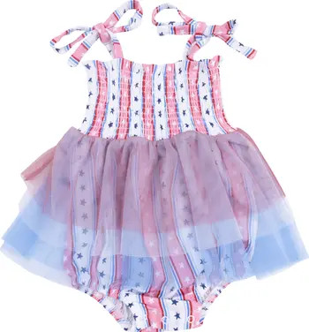 Angel Dear Stars & Stripes Tutu Skirted Bodysuit | Nordstrom | Nordstrom