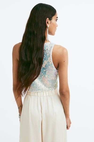 Sequined Crop Top | H&M (US + CA)