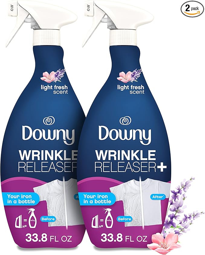 Downy Wrinkle Releaser Spray, All In One Formula, Removes Wrinkles, Static and Odor Eliminator, L... | Amazon (US)