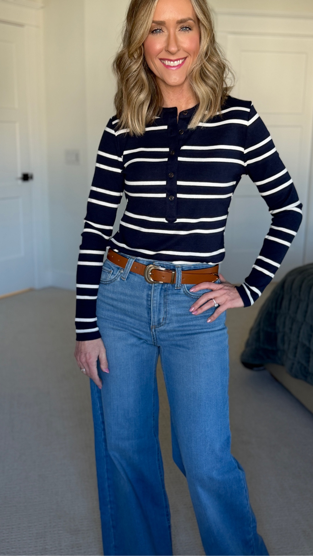 Long sleeve Henley striped shirt under $20 from Walmart! 

#LTKOver40 #LTKFindsUnder50 #LTKdayinmylife