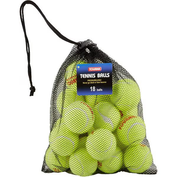 Tourna Pressureless Tennis Balls Dog Toy, 18 count | Chewy.com