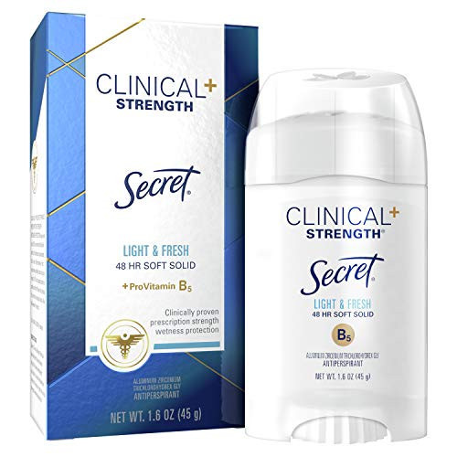 Secret Clinical Strength Soft Solid Deodorant, Light and Fresh, 1.6 Oz. | Amazon (US)