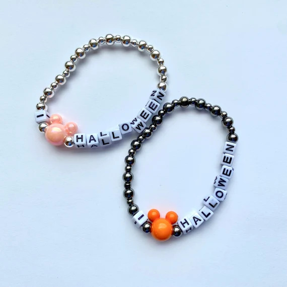 Mickey Loves Halloween Bracelet | Etsy | Etsy (US)