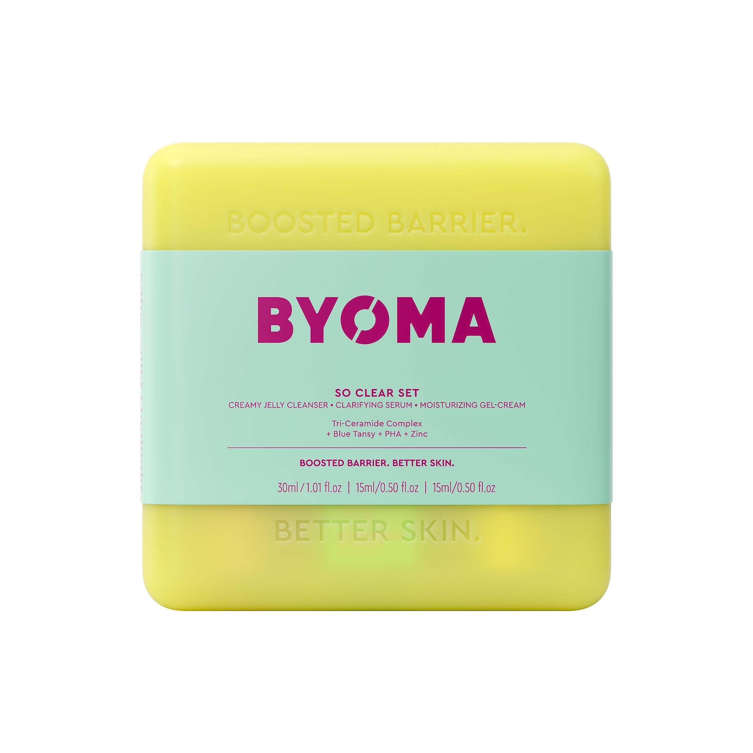 BYOMA Clarifying Starter Kit - Mini Cleanser 30ml, Mini Light Cream 15ml + Mini Clarifying Serum ... | Amazon (UK)