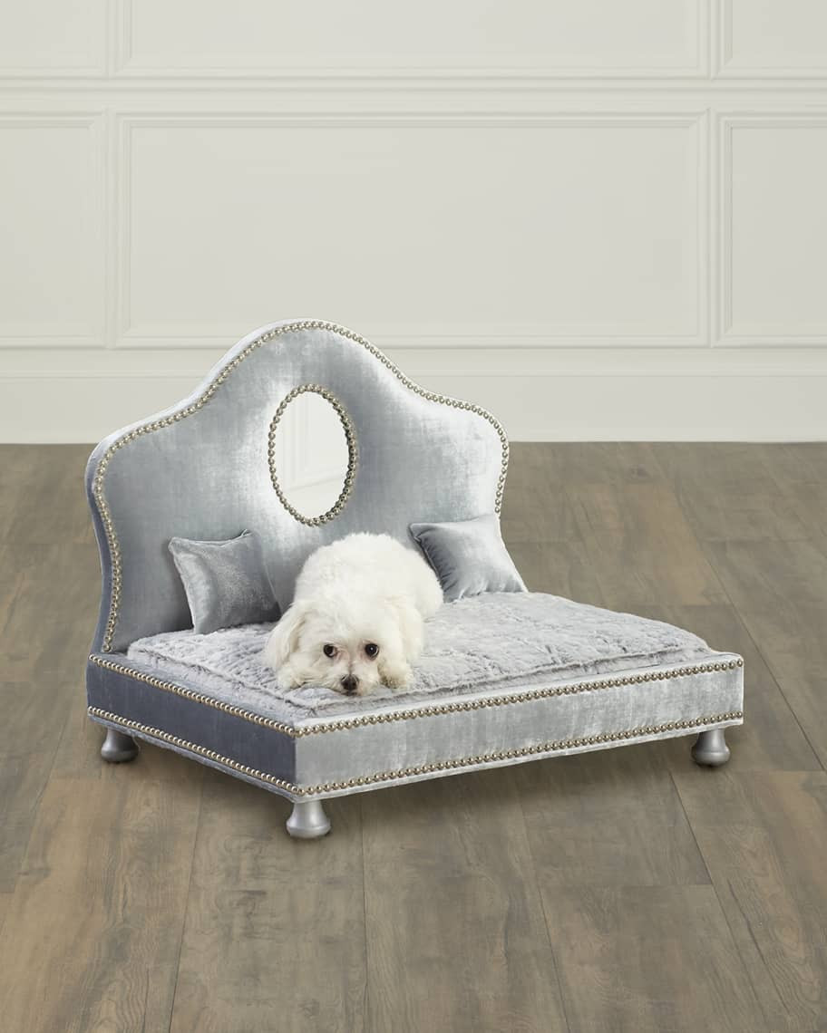 Haute House Lenor Pet Bed with Mirror Trim | Neiman Marcus