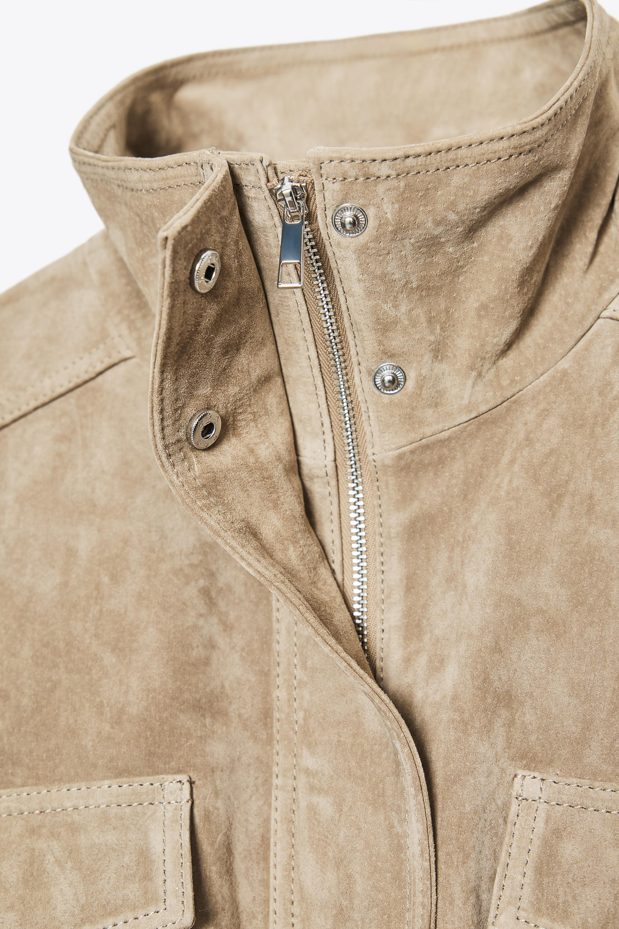 SUEDE LEATHER JACKET | Zara UK