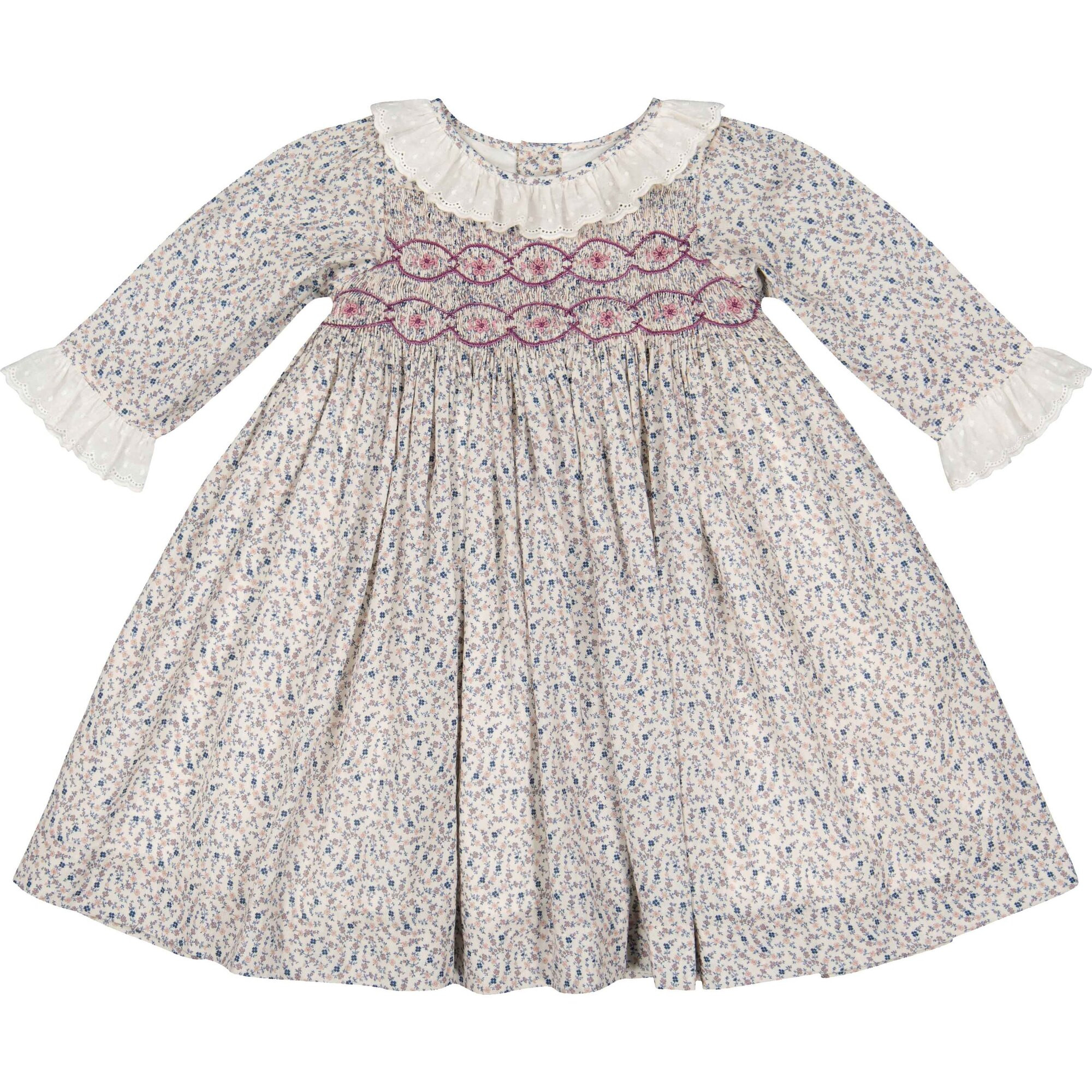 Isadora Floral Long Sleeve Smocked Dress | Maisonette