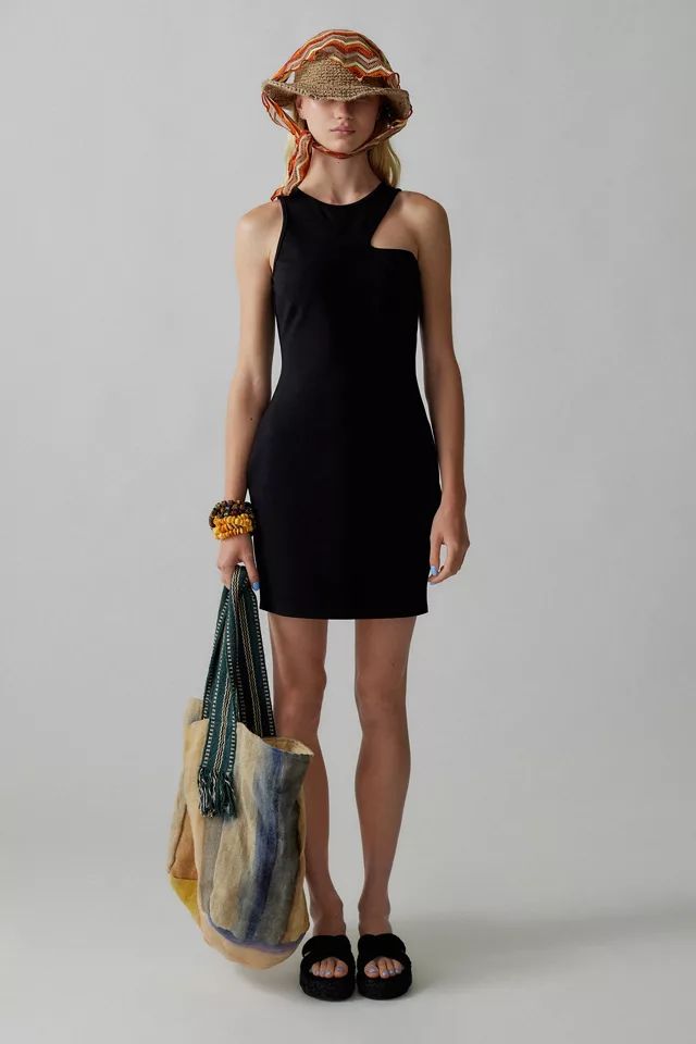 UO Victoria Asymmetrical Racerback Mini Dress | Urban Outfitters (US and RoW)
