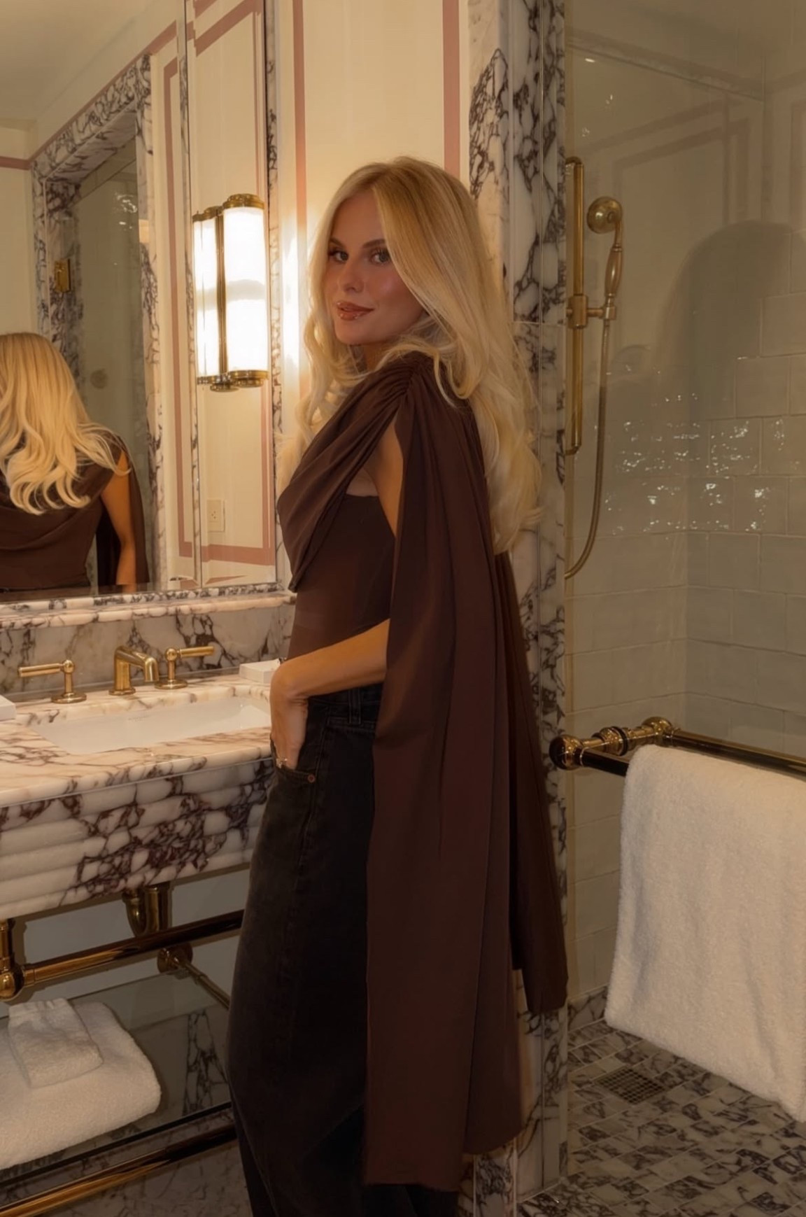 NYC Outfit: bodysuit is o/s (linking similar options too), 26 in jeans, shoes are true to size.
#kathleenpost

Fall fashion, nyc outfit, Friendsgiving, thanksgiving outfit, date night outfit, GNO 

#LTKStyleTip #LTKHoliday #LTKParties