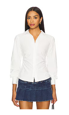 ALL THE WAYS Millie Button Up Top in White from Revolve.com | Revolve Clothing (Global)