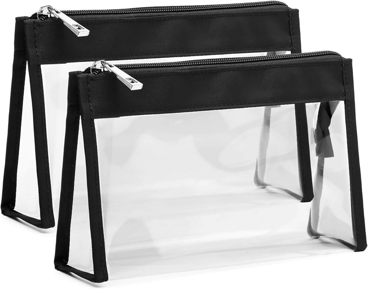 Cambond Clear Makeup Bags, Waterproof TSA Approved Toiletry Bag Clear Travel Bags Clear Cosmetics... | Amazon (US)