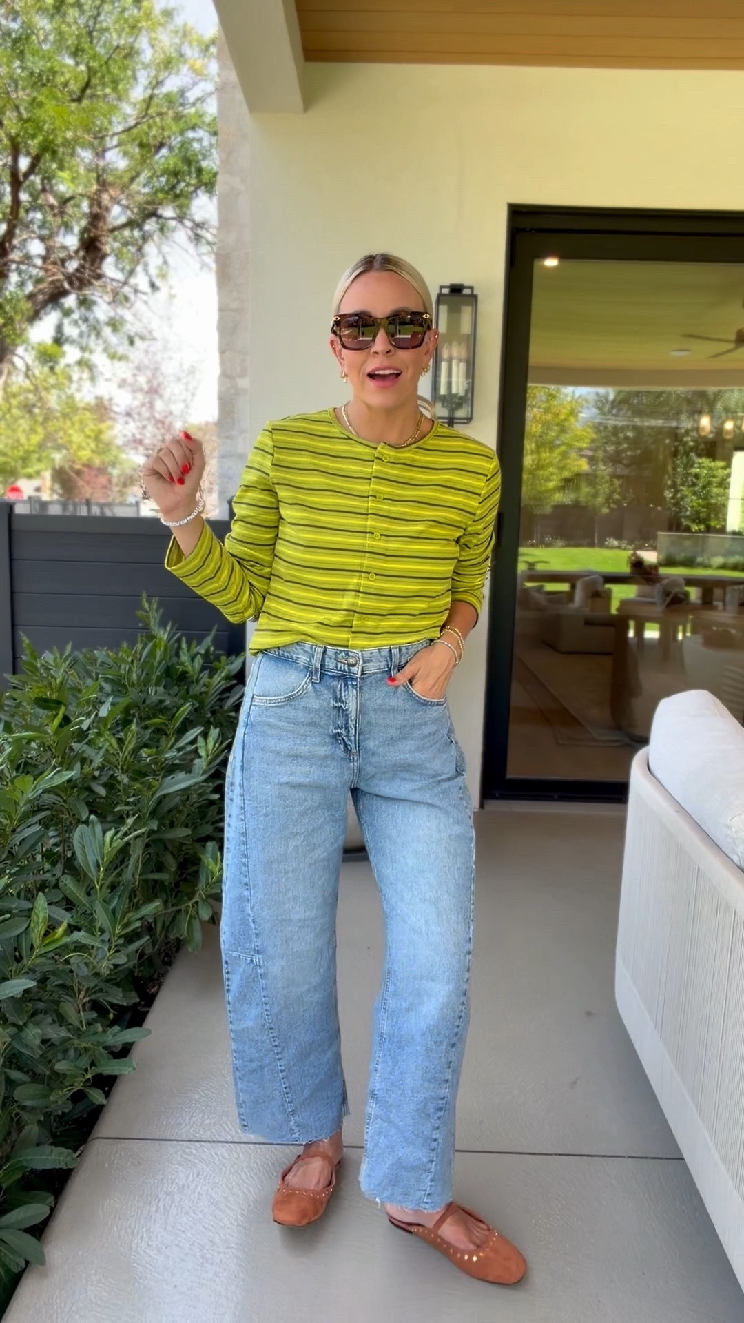 This bright top is a fun way to bring color into fall!

#LTKootd #LTKgrwm #LTKmomlife