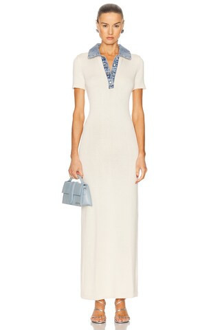 SEROYA Reye Maxi Dress in Cream | FWRD 