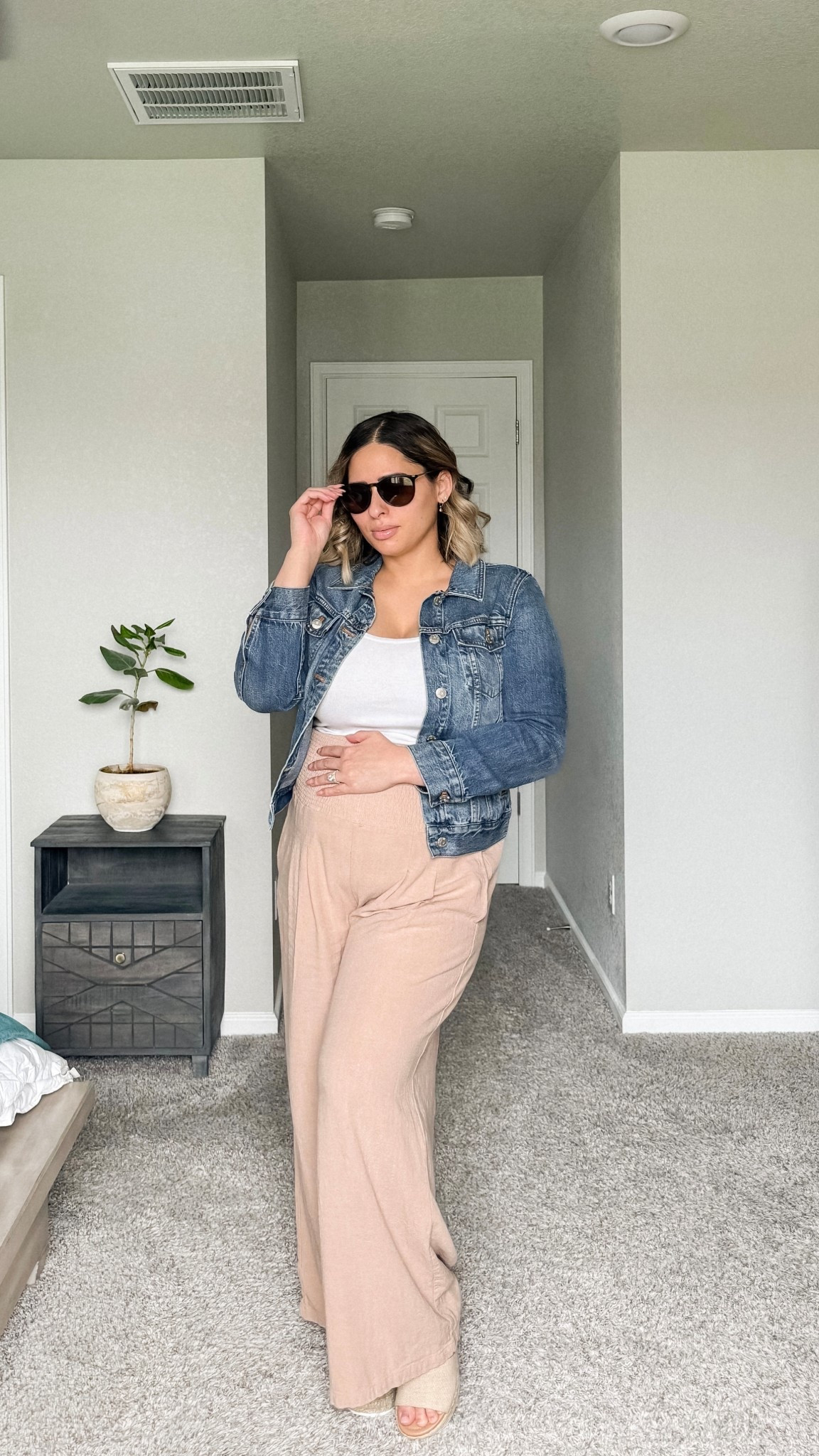 Comfy yet chic vibes today featuring the stretchiest linen pants from Amazon + Madewell denim jacket. 

Maternity fashion, maternity outfit, comfortable outfit, casual style, casual outfit, summer outfit, vacation outfit, platform sandals, linen pantss 

#LTKFindsUnder100 #LTKSummerEdit #LTKBump