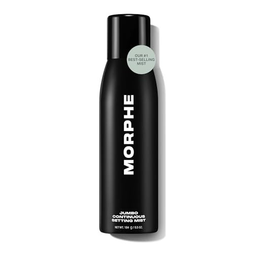 Morphe Jumbo Continuous Setting Spray - Micro-Fine Makeup Setting Spray with a Natural Radiant Finish - Helps Makeup Resist Caking or Fading & Increases Wear of Foundation (6.5 fl oz) | Amazon (US)