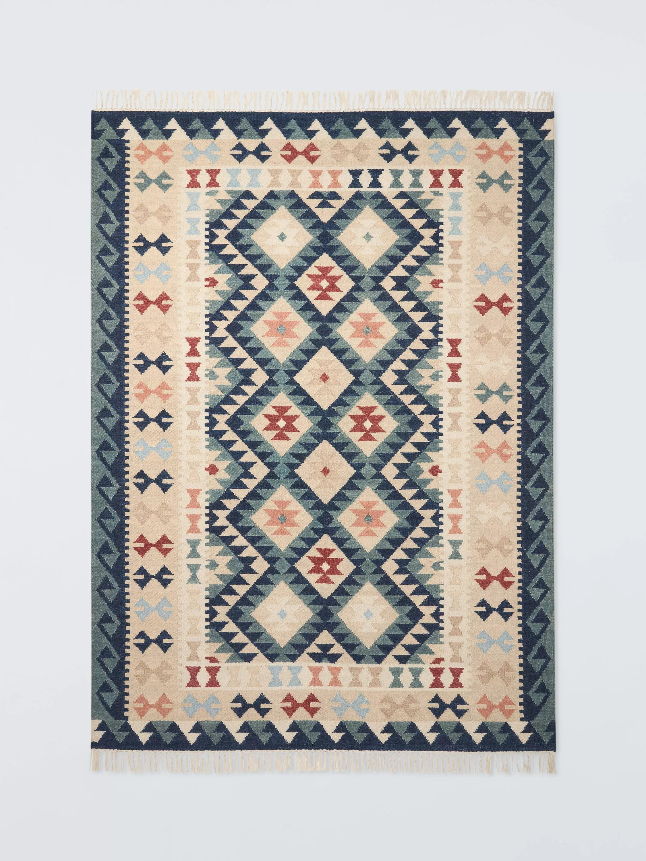 Anika Kelim Flatweave Wool Rich Rug, Multi | John Lewis (UK)