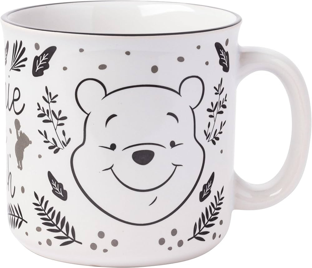Silver Buffalo Disney Winnie the Pooh Fall Leaves Pattern Ceramic Camper Mug, 20 Ounces | Amazon (US)
