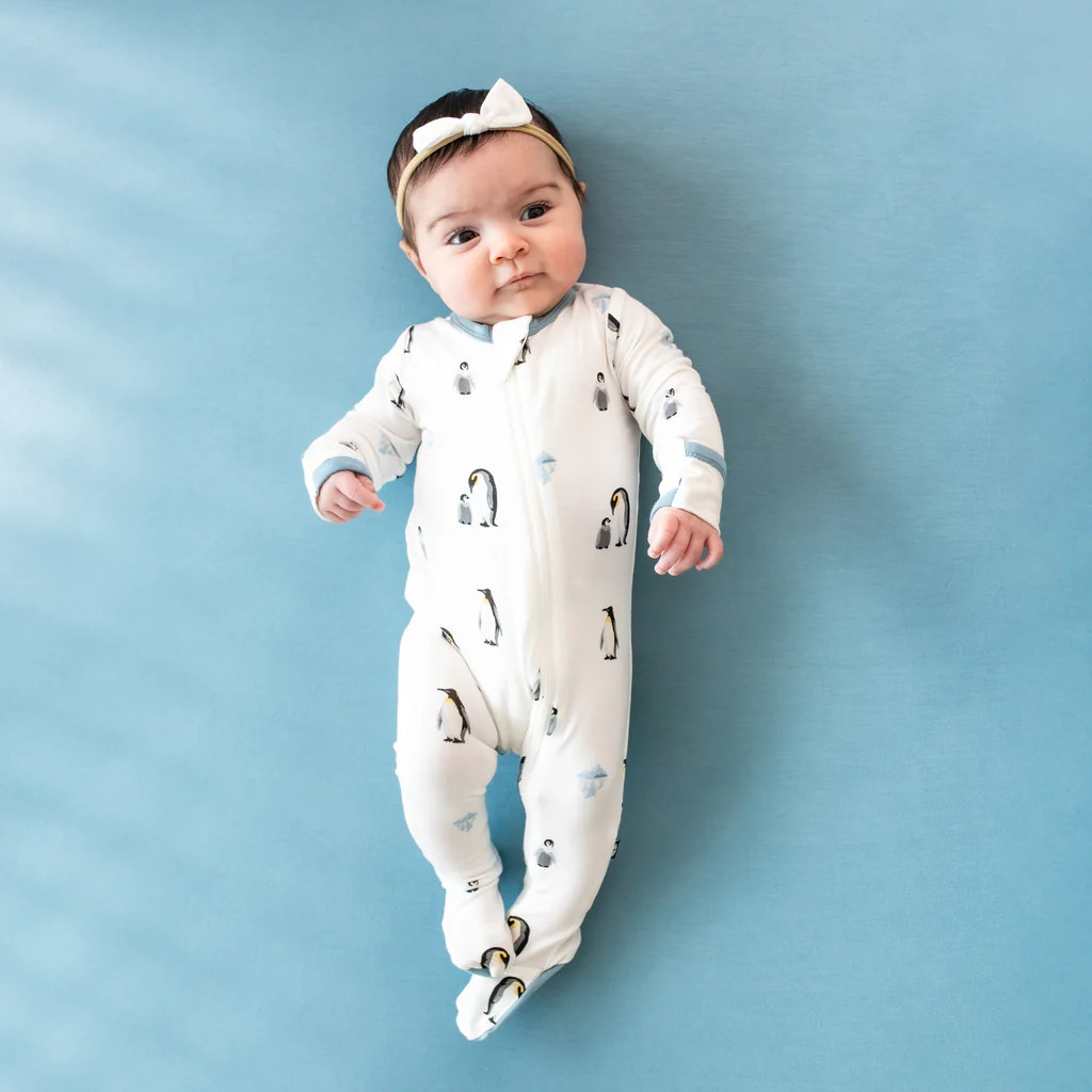 Zippered Footie in Penguin | Kyte BABY