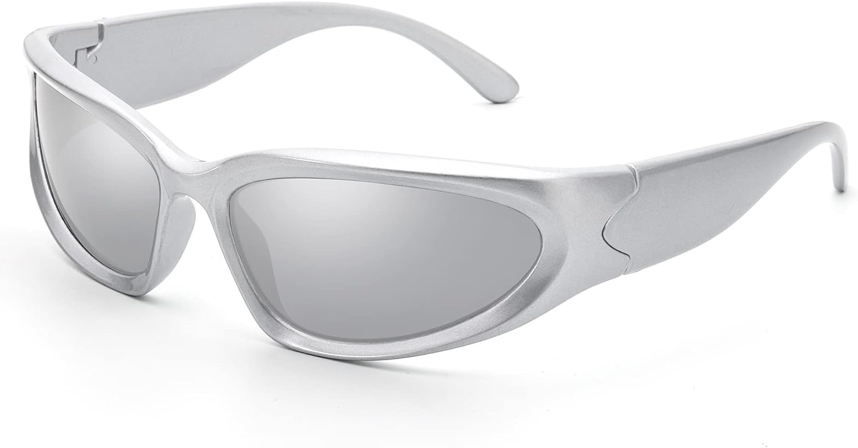 LIKSMU Wrap Around Street Fashion Sunglasses for Women Men Swift Oval Trendy Y2K Shades | Amazon (US)