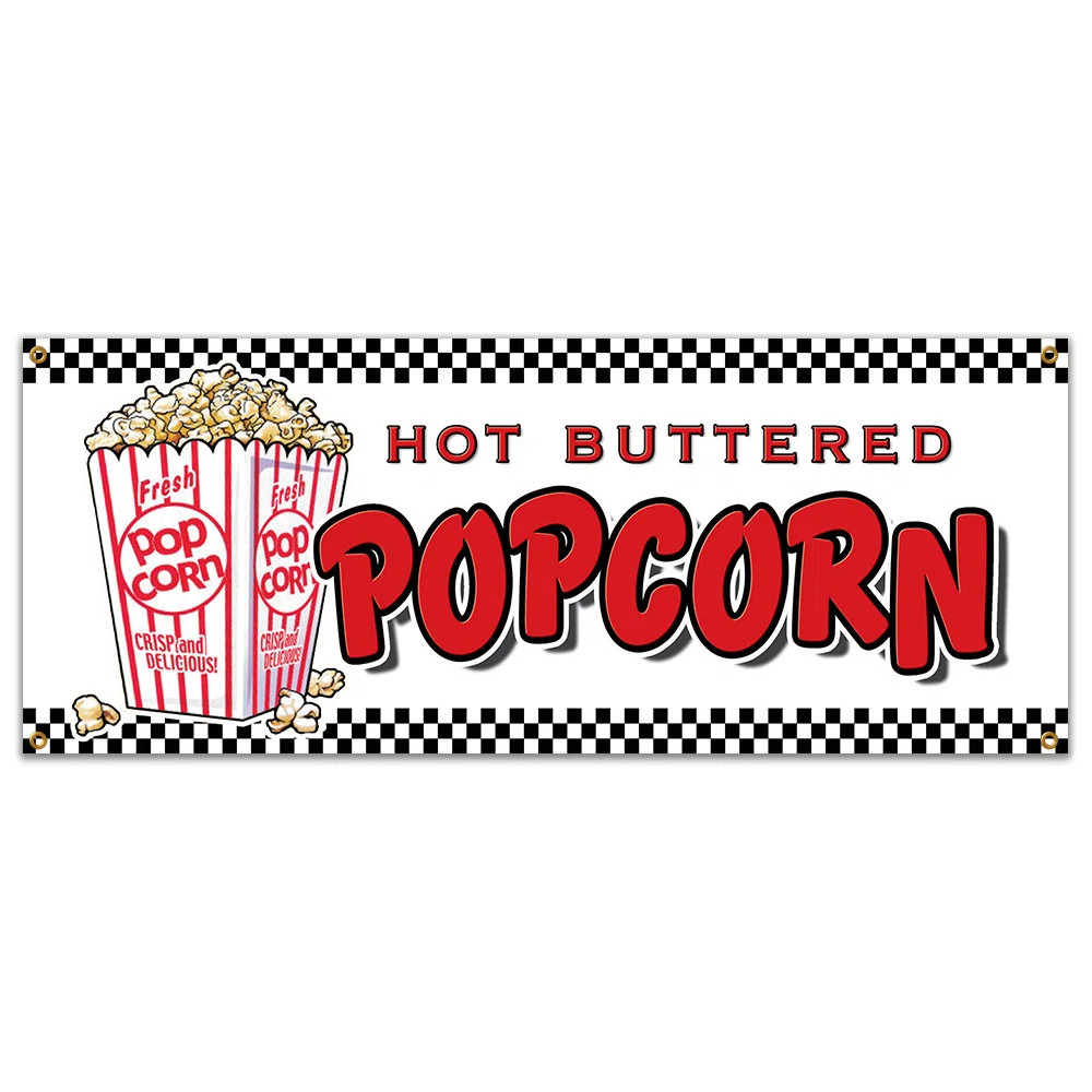 Popcorn Banner Sign | Wayfair North America