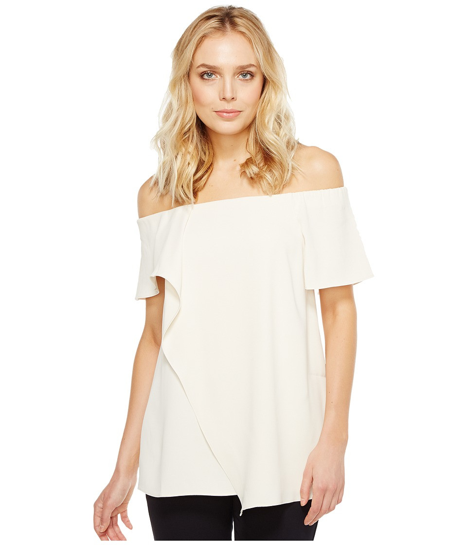 Halston Heritage - Off the Shoulder Top (Cream) Women's Clothing | Zappos