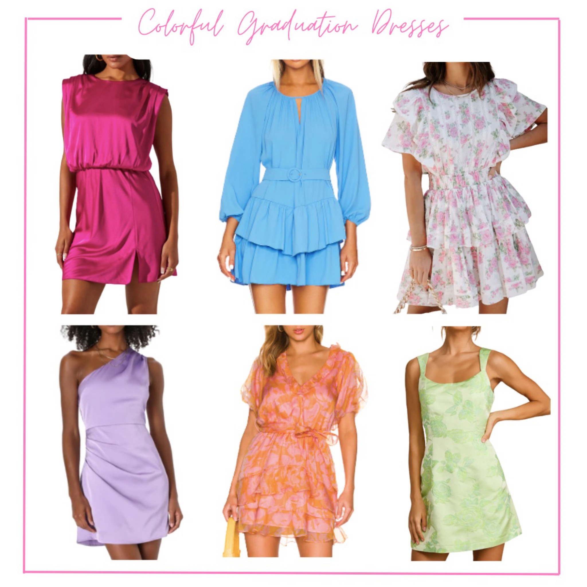 Who says your graduation dress has to be plain?! Express yourself with a colorful dress for your grad ceremony or senior pictures! 💖

#LTKsalealert #LTKunder100 #LTKstyletip