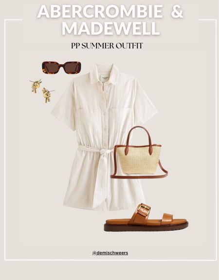 Summer outfit find that will work well with my body postpartum. Loving the neutrals and brown towns of this look. Obsessed with these sandals and handbag 

#LTKstyletip #LTKxMadewell #LTKfindsunder50