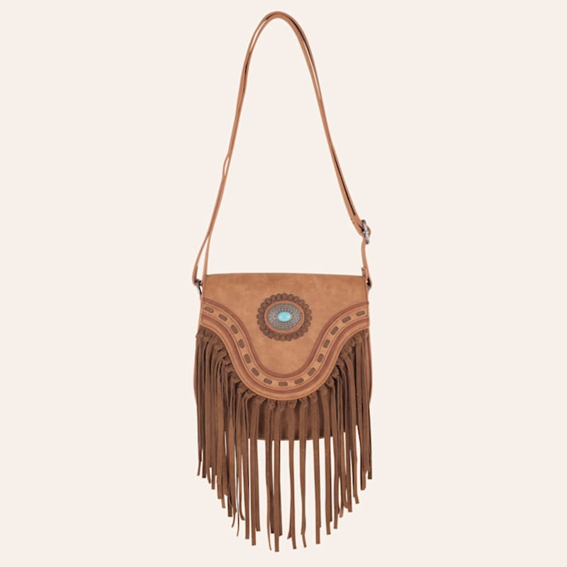 Justin Brown Concho Fringe Saddlebag | Cavender's