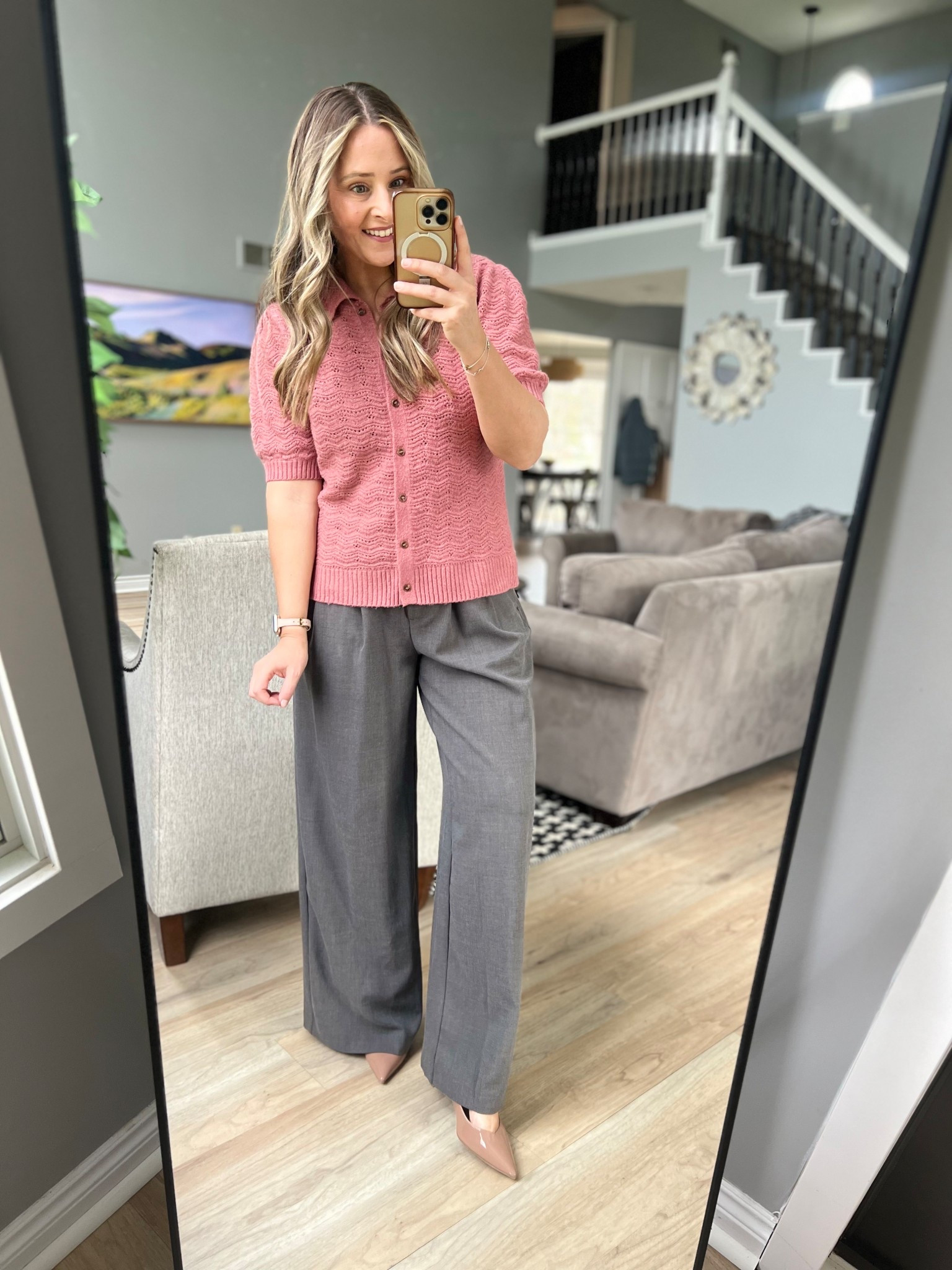 Going with casual and comfy outfit today! 4 more days till break! 