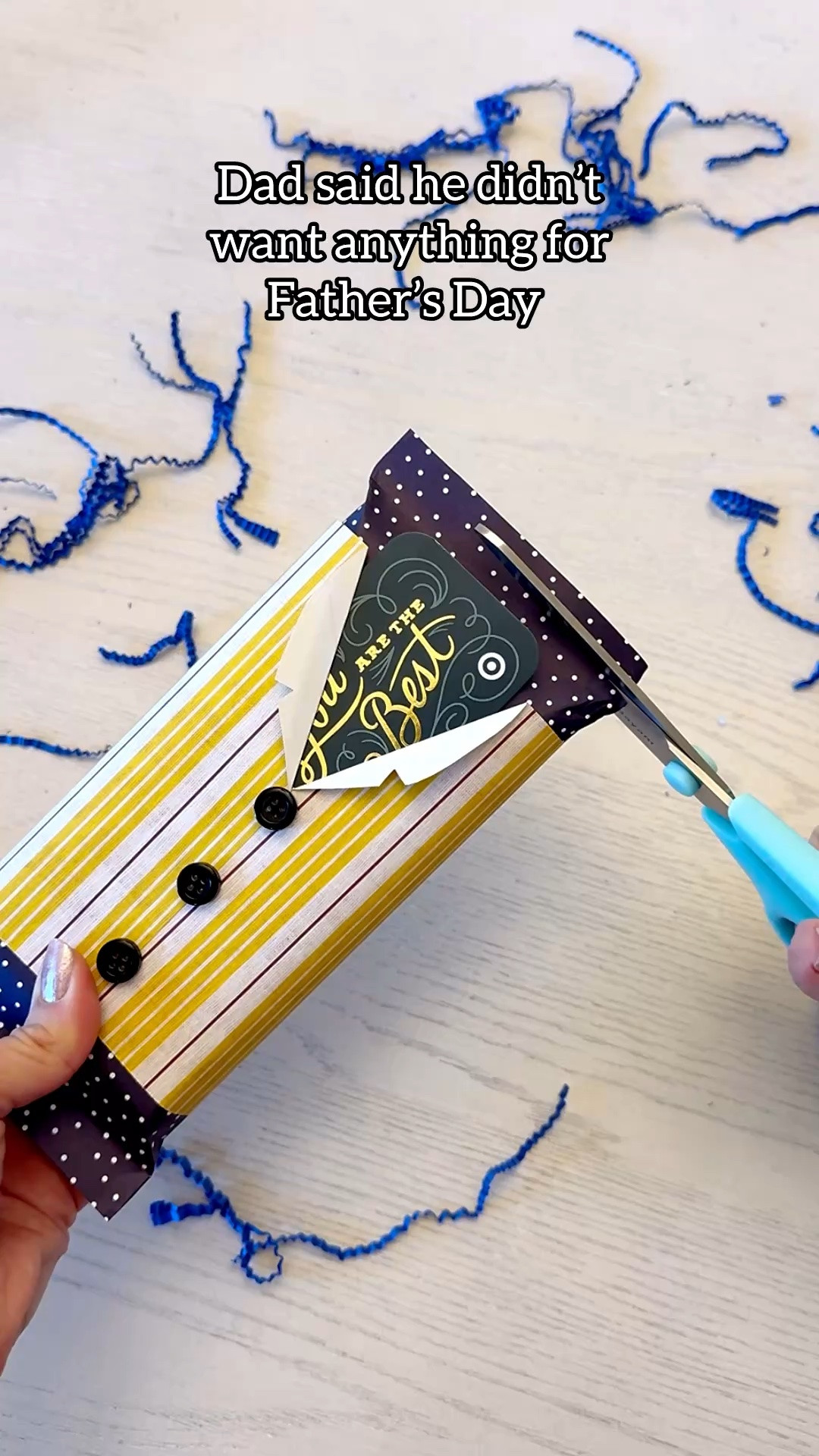 Dad said he didn’t want anything for Father’s Day… so I made this 👔✨

Such a fun way to turn a simple chocolate bar + gift card into something extra special 🎉 I linked the candy bar, craft supplies, and gift details for easy Father’s Day gifting!

#LTKGiftGuide
#FathersDayGifts
#GiftIdeasForDad
#DIYGiftIdeas
#GiftCardGiftIdea