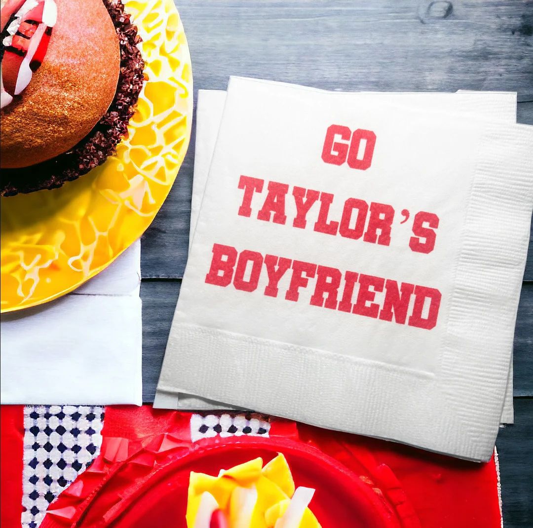 Go Taylor's Boyfriend Football Party Funny Super Football Game Big Game Football Era Cocktail or ... | Etsy (US)