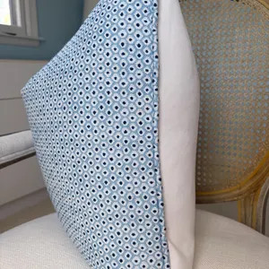 Thibaut “pixie” in Sky and Marine Performance Fabric One Sided Pillow Cover. - Etsy | Etsy (Global)