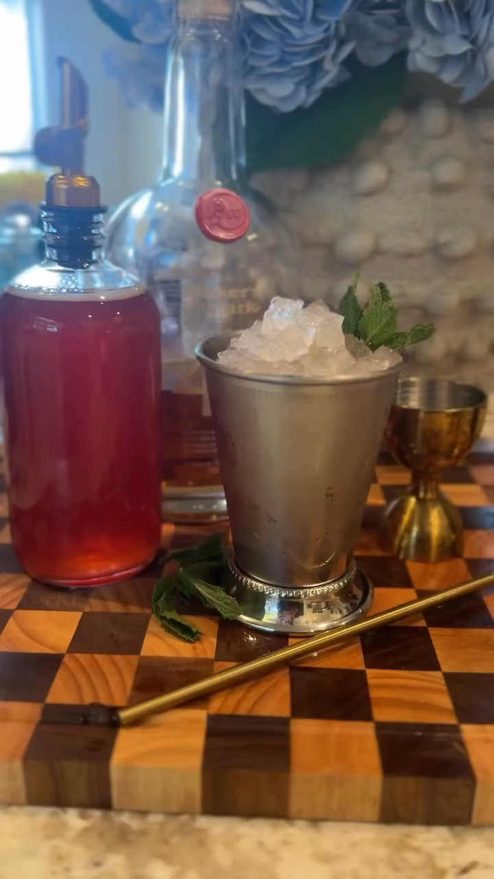 A strawberry mint julep felt like the obvious Derby move this year.

Still classic, just a little softer, fresher, and very spring.

Save this for Derby day or your next patio drink.

Classic julep or strawberry julep?  Comment JULEP for the recipe