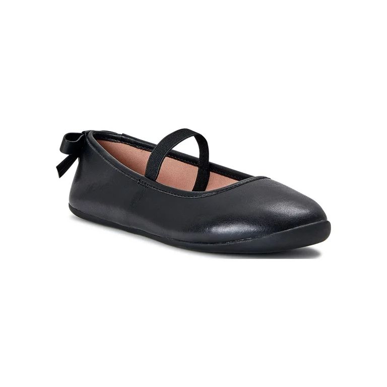 Wonder Nation Little & Big Girl Ballet Flat Dress Shoes - Walmart.com | Walmart (US)