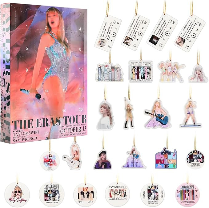 24 Day Christmas Vacation Advent Calendar Ornaments for Music Lovers- Music Fans, Teens and Frien... | Amazon (US)