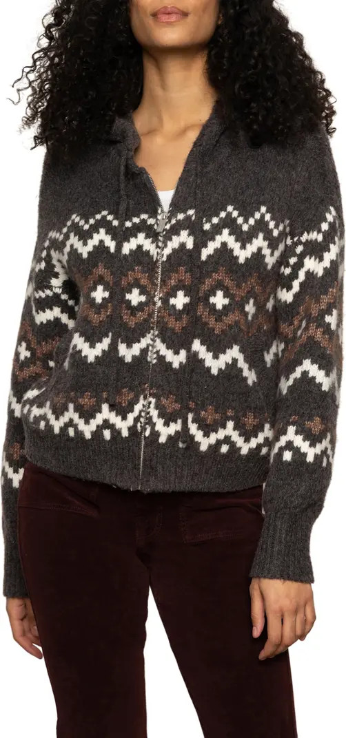 Fair Isle Zip Sweater Hoodie | Nordstrom