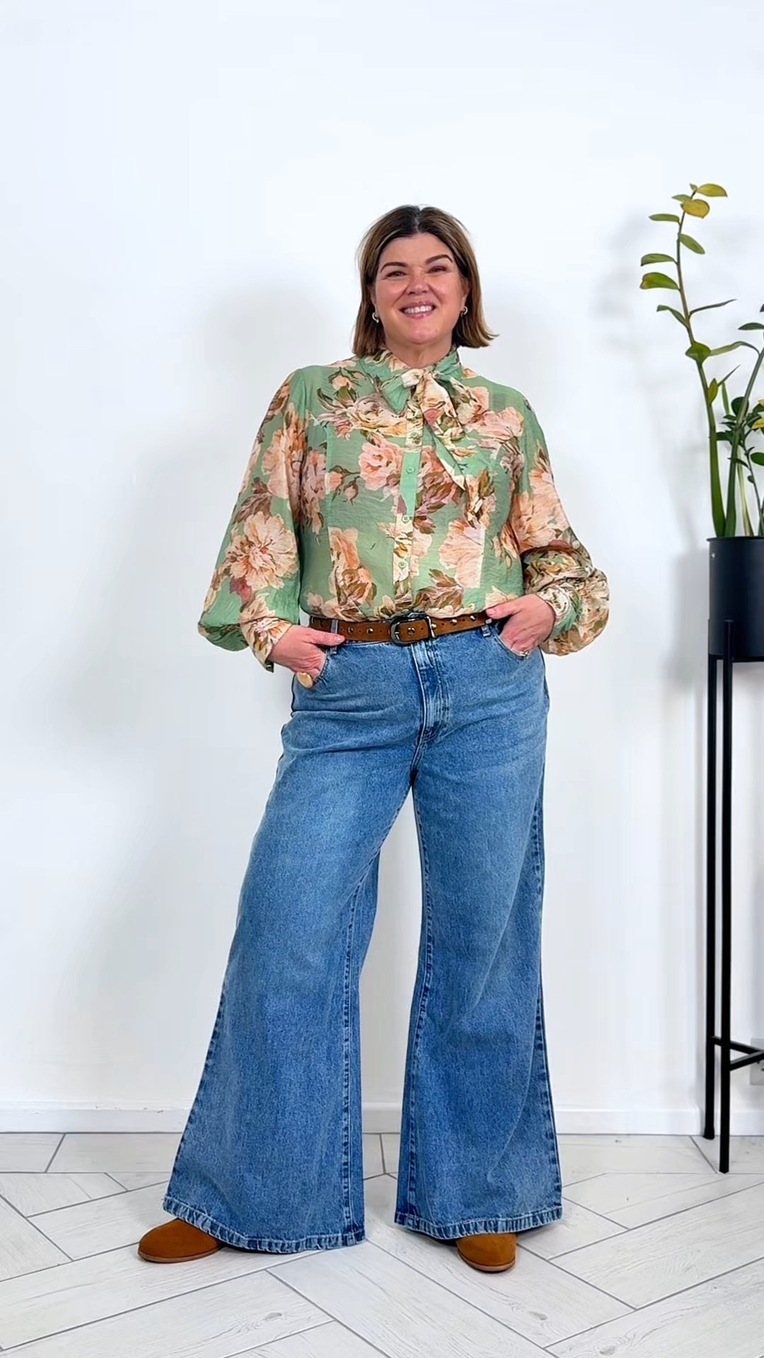 Loving this 70s boho vibe. Great flared jeans and a gorgeous pussy bow top. 

#LTKuk #LTKover50style #LTKmidsize